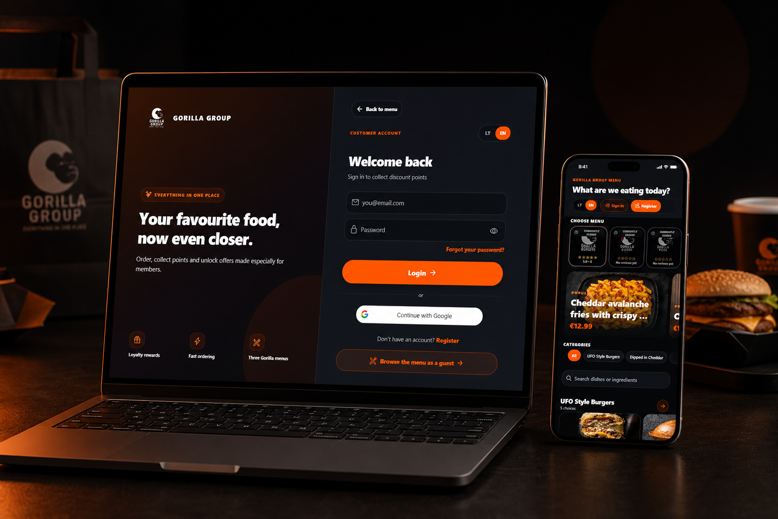 Gorilla Group — projekto vaizdas